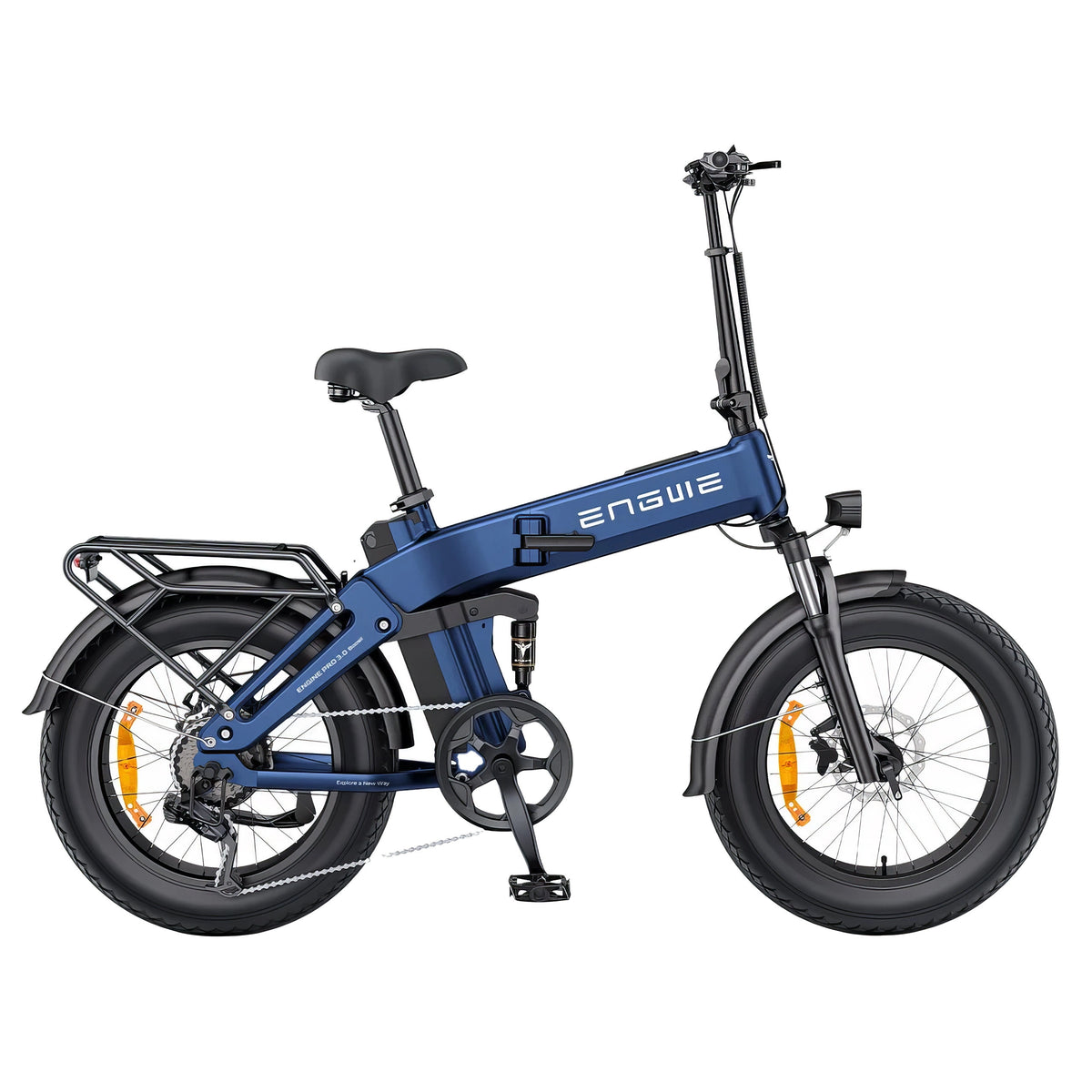 Engwe Engine Pro 3.0 Boost Foldable Electric Bike - 250W Power | 15Ah Battery | 15.5mph Speed | 80mi Range