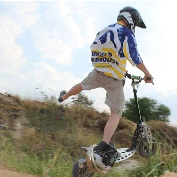 Uber Scoot 2 Speed 71cc Big Wheel Off Road Adult Petrol Scooter