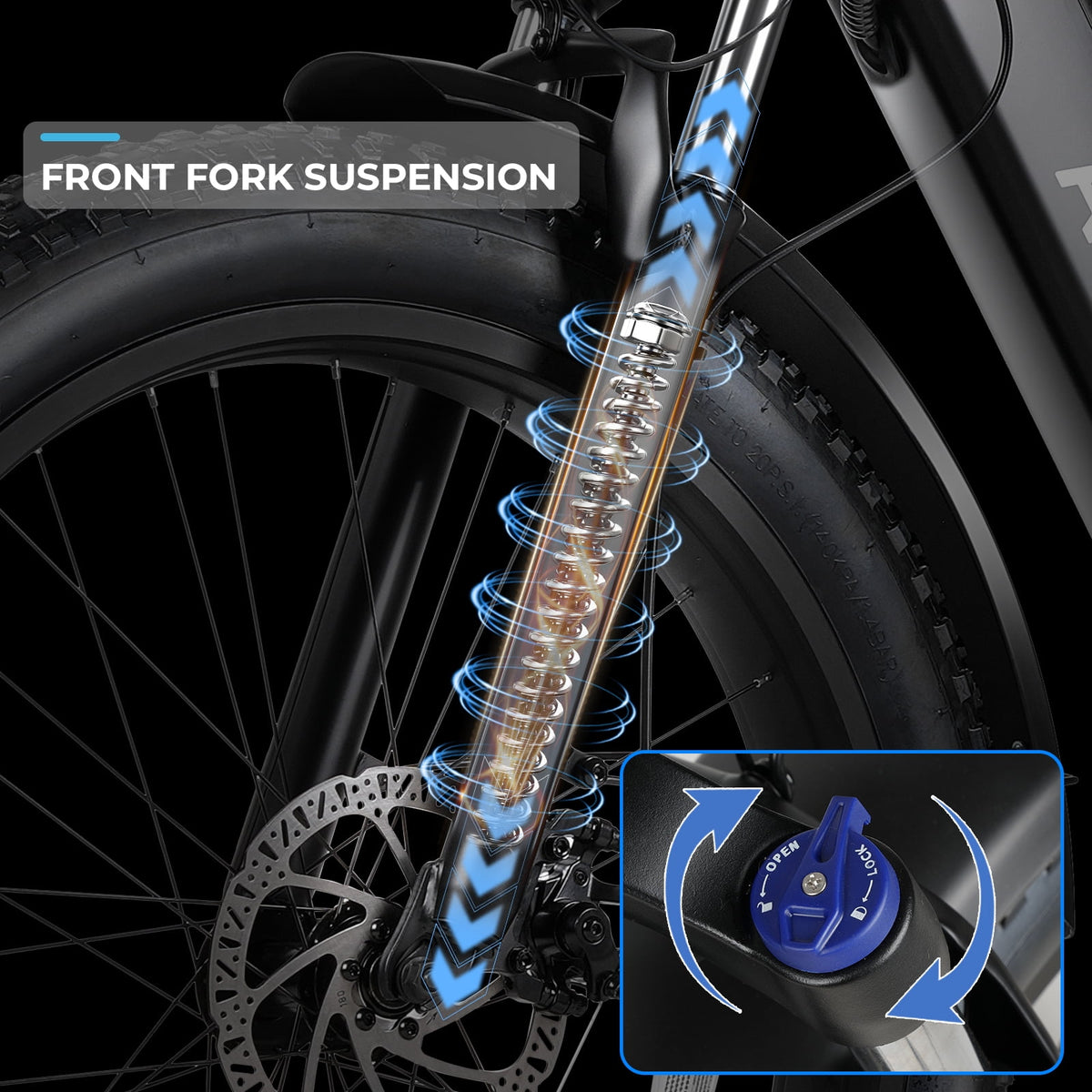 ANCHEER Fat Tire Electric Bike – 1000W Peak, 28 MPH, UL2849 Certified
