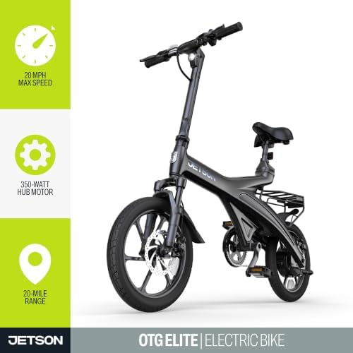 Jetson OTG Elite Folding Electric Bike – 360W, 20 MPH