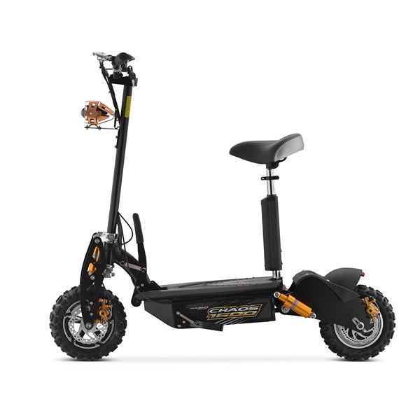 Chaos 48v 1600w Hub Drive Off Road Black Adult Electric Scooter