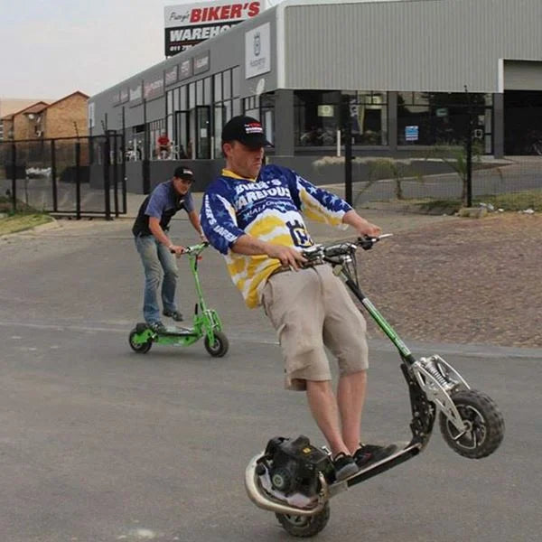 Uber Scoot 2 Speed 71cc Big Wheel Off Road Adult Petrol Scooter