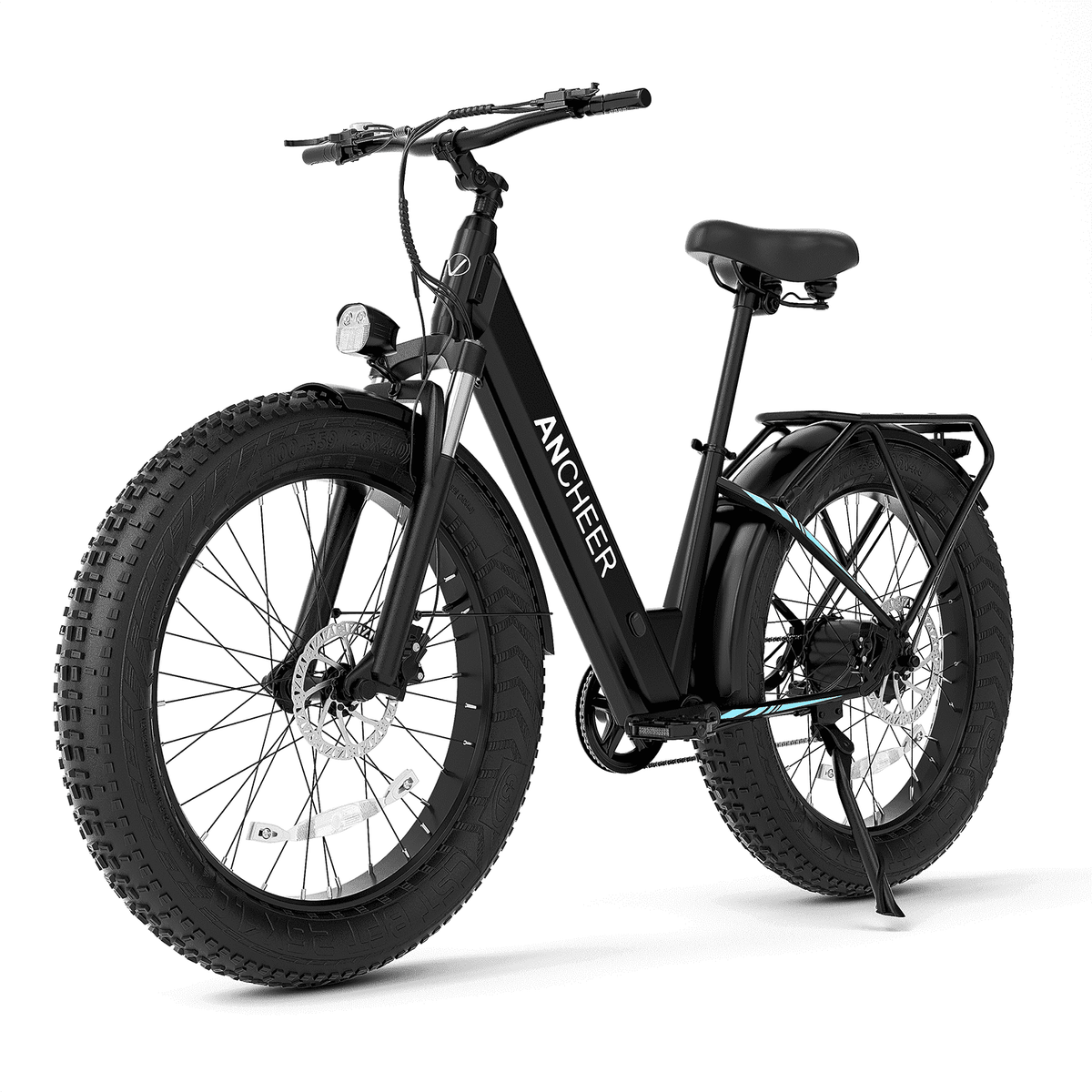 ANCHEER Fat Tire Electric Bike – 1000W Peak, 28 MPH, UL2849 Certified