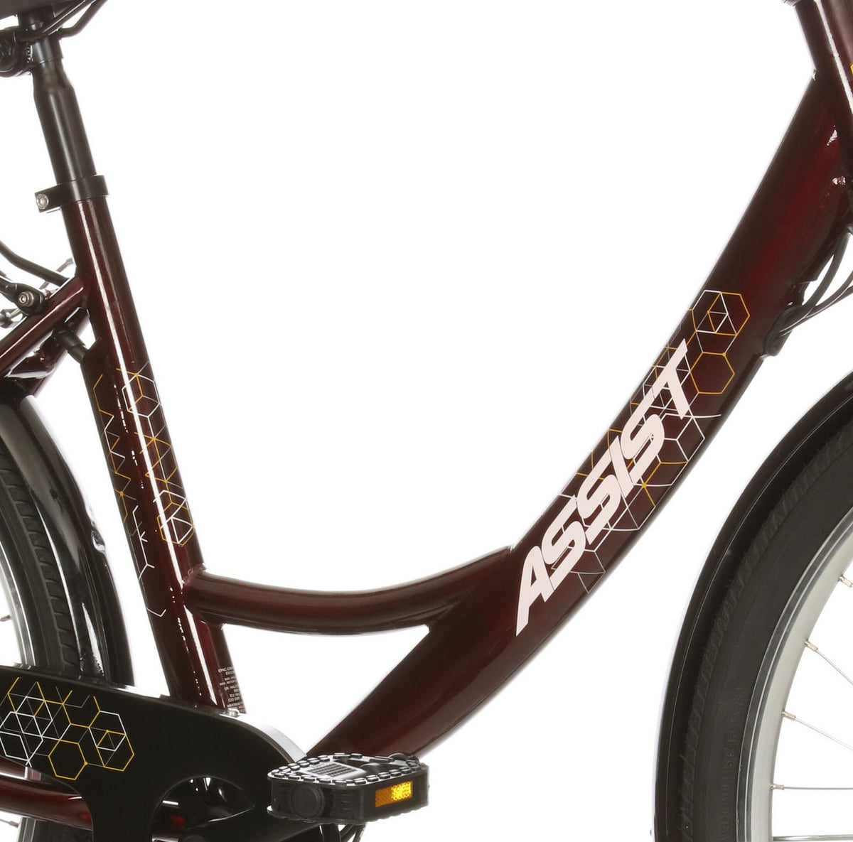 Assist Step-Thru Electric Hybrid Bike - Low Step Frame