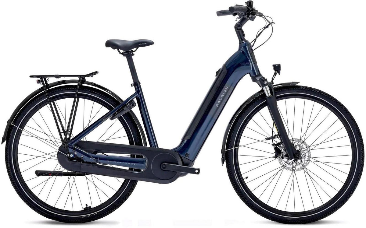 Raleigh Motus Hub Electric Hybrid Bike - Night Blue, Bosch