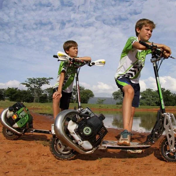 Uber Scoot 2 Speed 71cc Big Wheel Off Road Adult Petrol Scooter