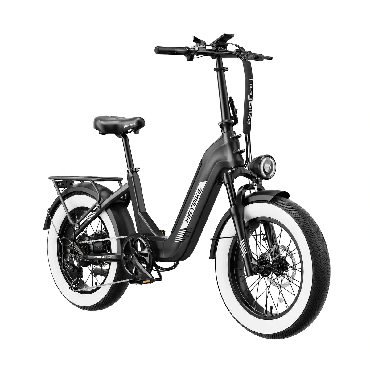 Heybike Ranger S 2.0 Foldable Electric Bike - 250W Power | 14.4Ah Battery | 15.5mph Speed | 55mi Range